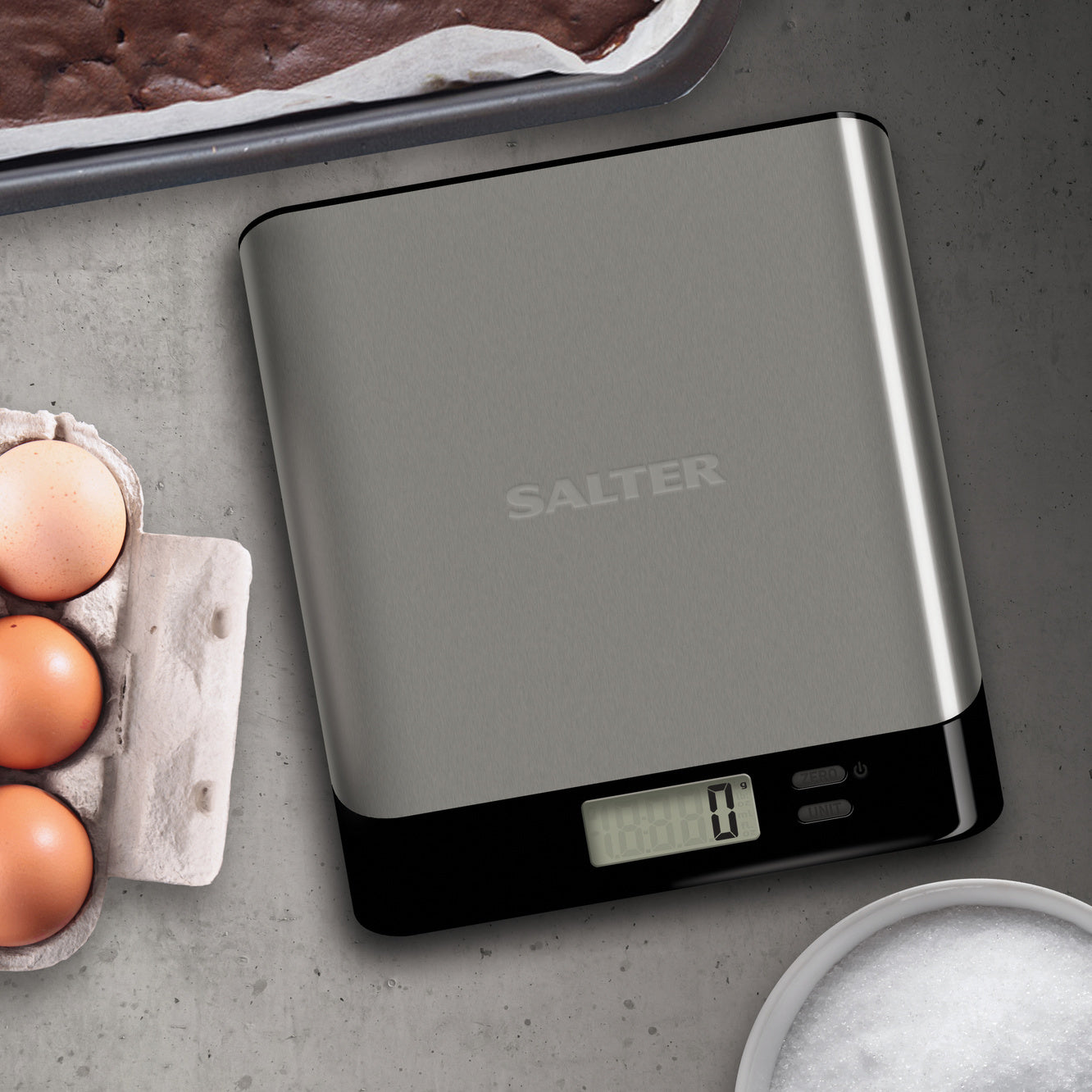 Salter Arc Pro Stainless Steel Digital Kitchen Scale 5Kg