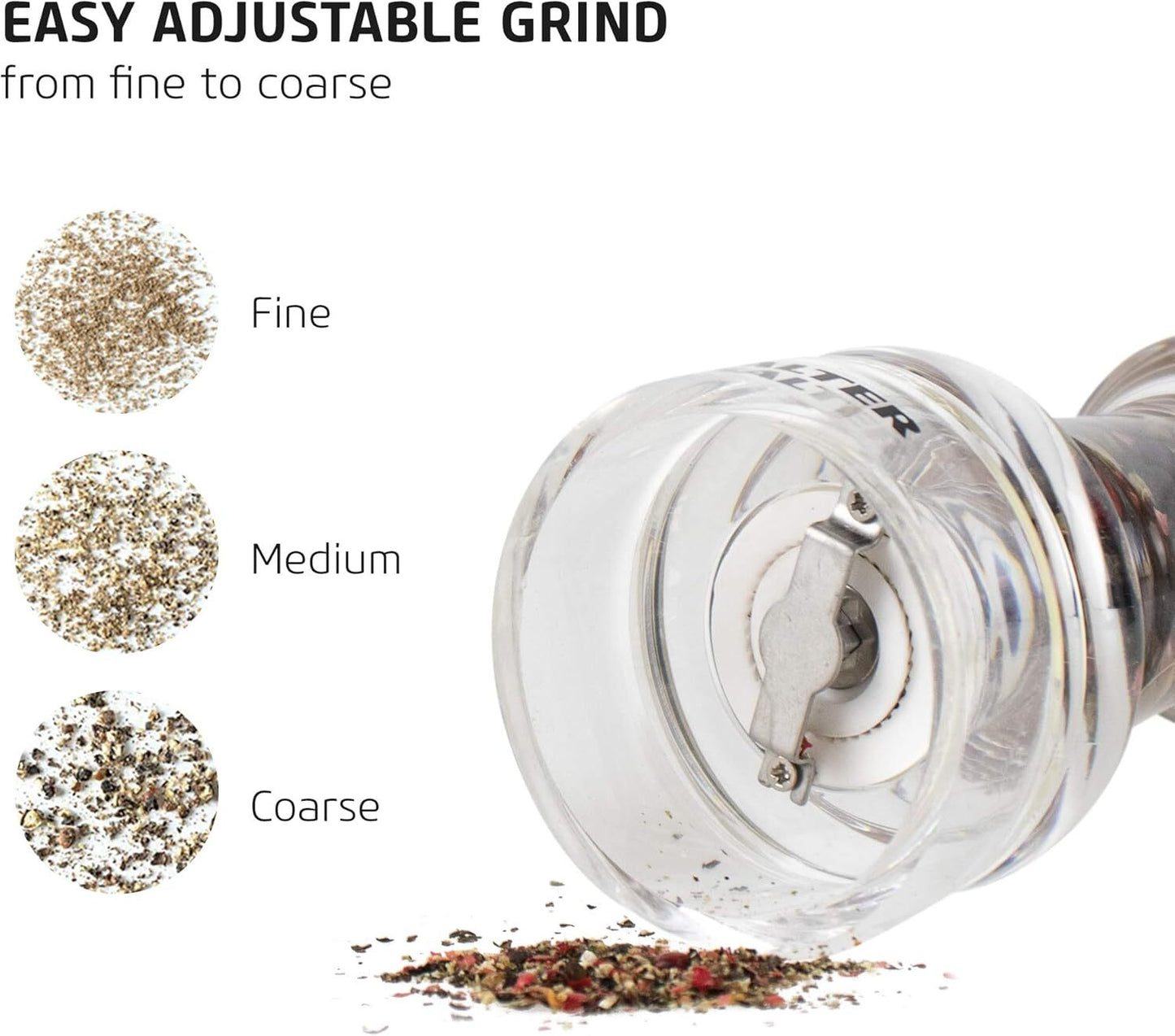 Salter Beech Wood Topped Salt & Pepper Mills