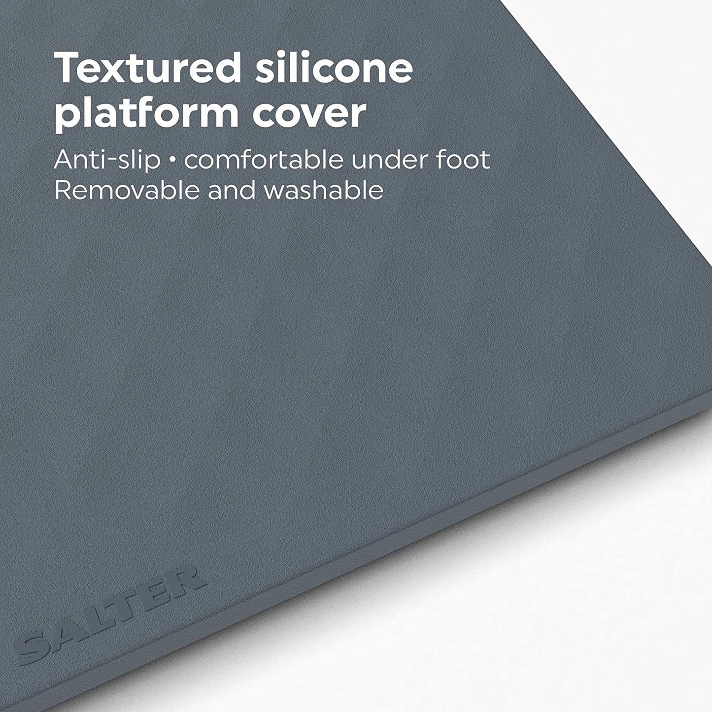 Salter Splash Anti-slip Silicone Bathroom Scale 180kg Grey