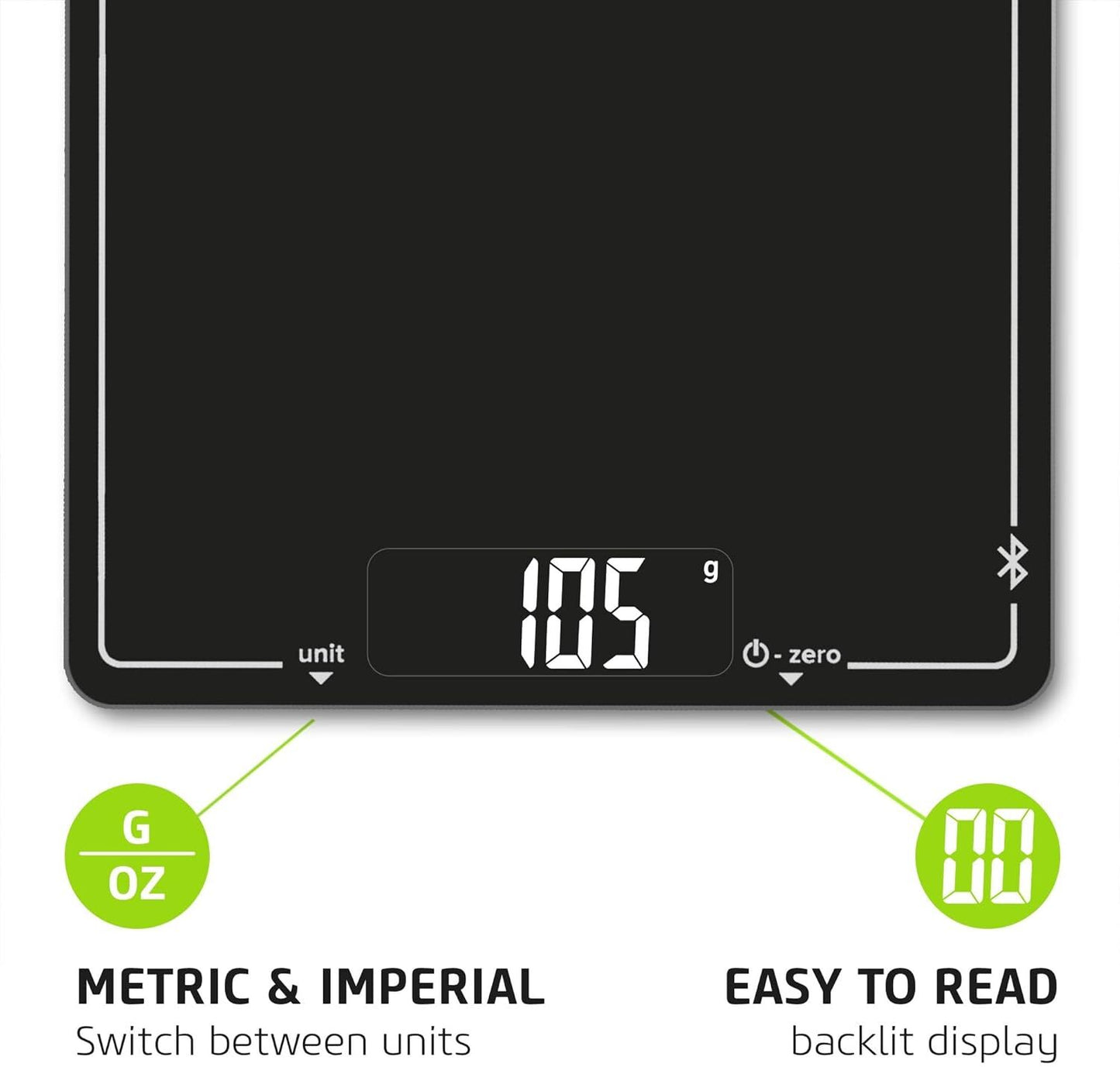 Salter Bluetooth Electronic Kitchen Scale 10kg - Black